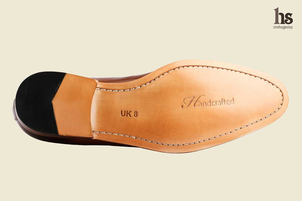 Slip On With Ornamental Strap And Buckle -Tan