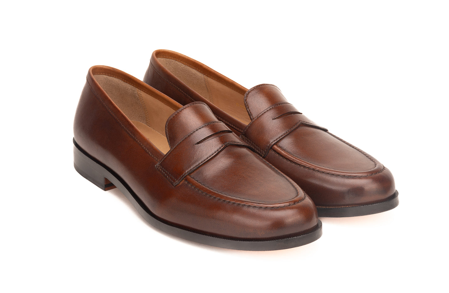 Penny Strap Loafer with cord stitching on the vamp