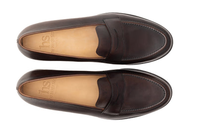 Penny Strap Loafer with cord stitching on the vamp