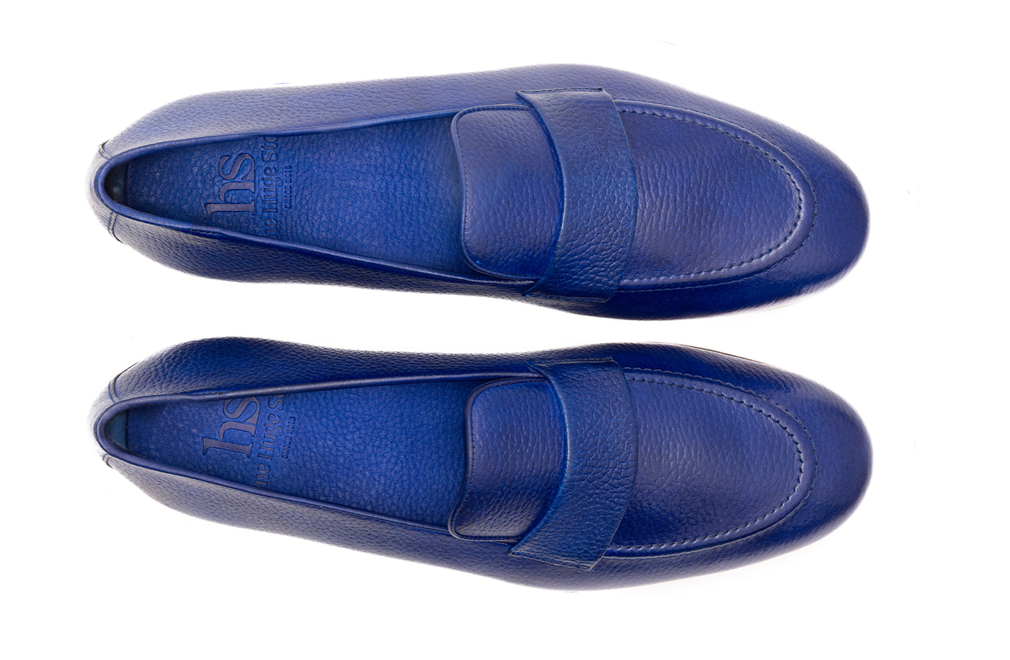 Unlined Penny Strap Loafer with cord stitch on the vamp