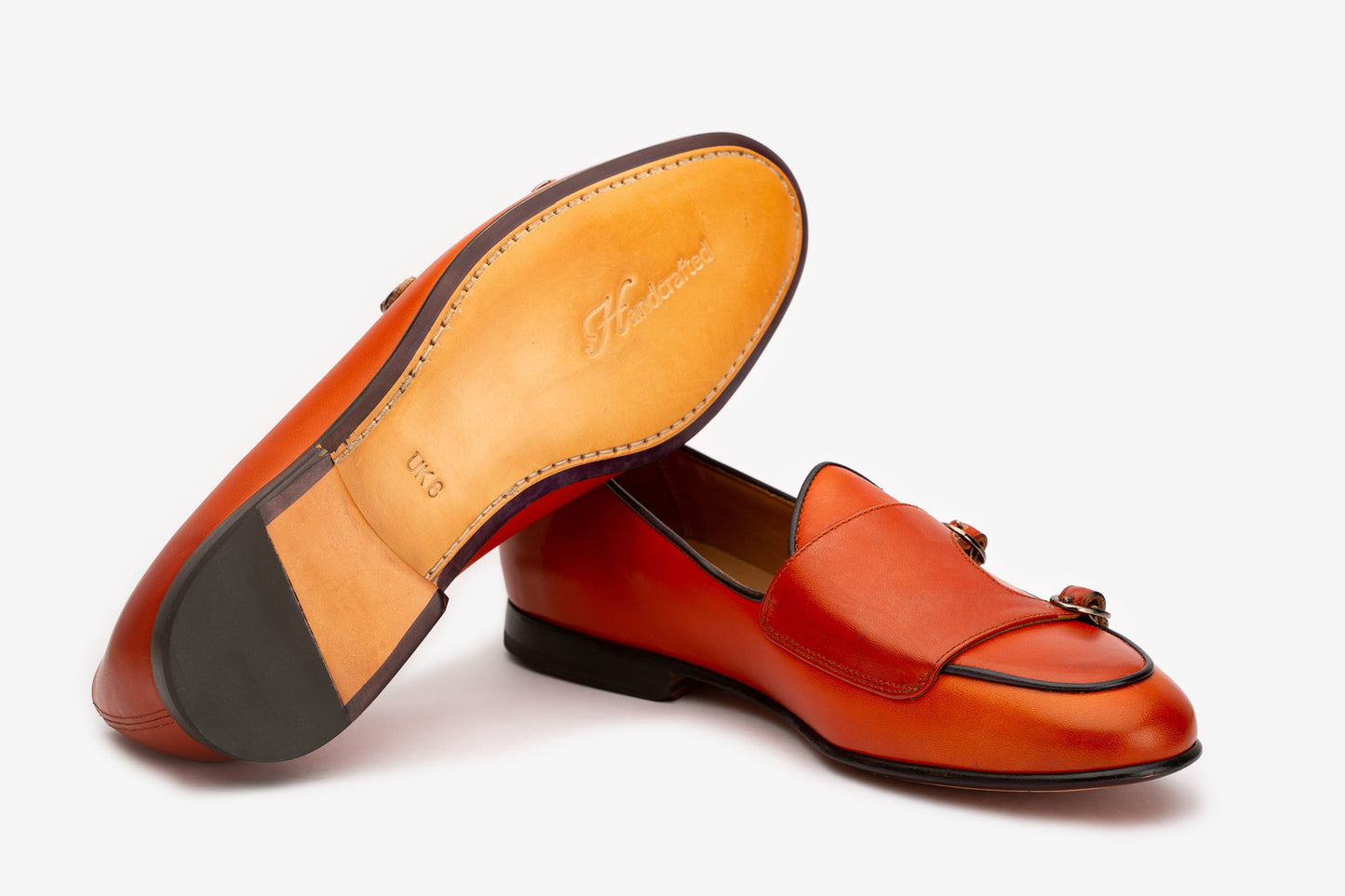 Double Monk Loafer With Contrast Piping-O