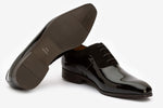 Twin Texture oxford pattent leather and Black suede