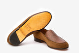 Twin Texture belgium loafer With Croc Embossed Apron