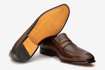 Penny loafer With cord stitching on vamp