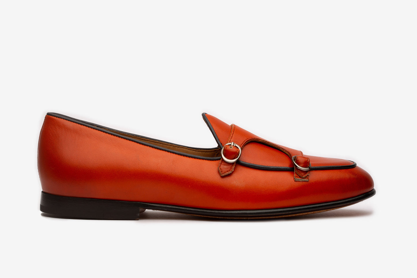 Double Monk Loafer With Contrast Piping-O