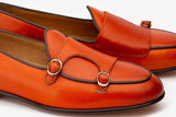 Double Monk Loafer With Contrast Piping-O