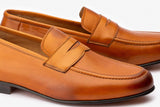 Penny loafer With Cord stitching on vamp