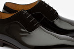 Twin Texture oxford pattent leather and Black suede