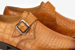 Croc Embossed Single Strap Monk -T