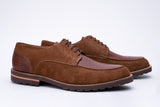 Mixed texture split toe Derby-MBR