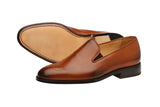 LOAFER with MEDALLION –Mid Brown