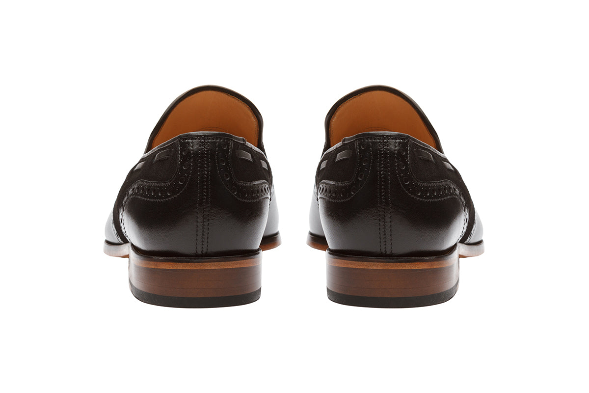 BROGUE COMBINATION TASSEL LOAFER-B