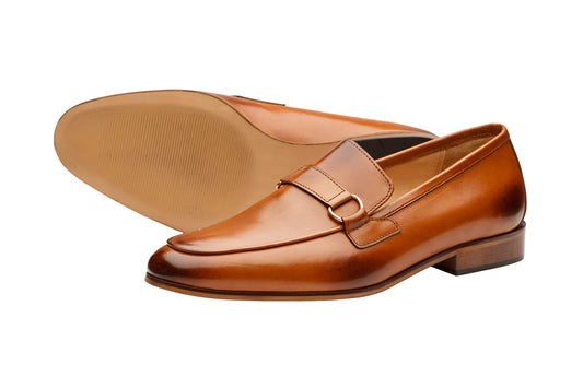 Apron Loafer With Trims -Tan