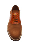 SADDLE OXFORD with brogue punch–SF