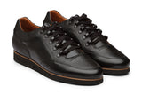 Pebble Grain & Plain leather combo Casual Sneaker-B