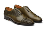 Woven & Plain leather combo oxford-OL