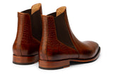 Chelsea Boot Croc Embossed Boots- MBR