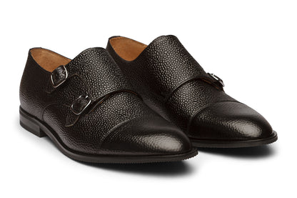 Toecap with Double Strap Monk /B