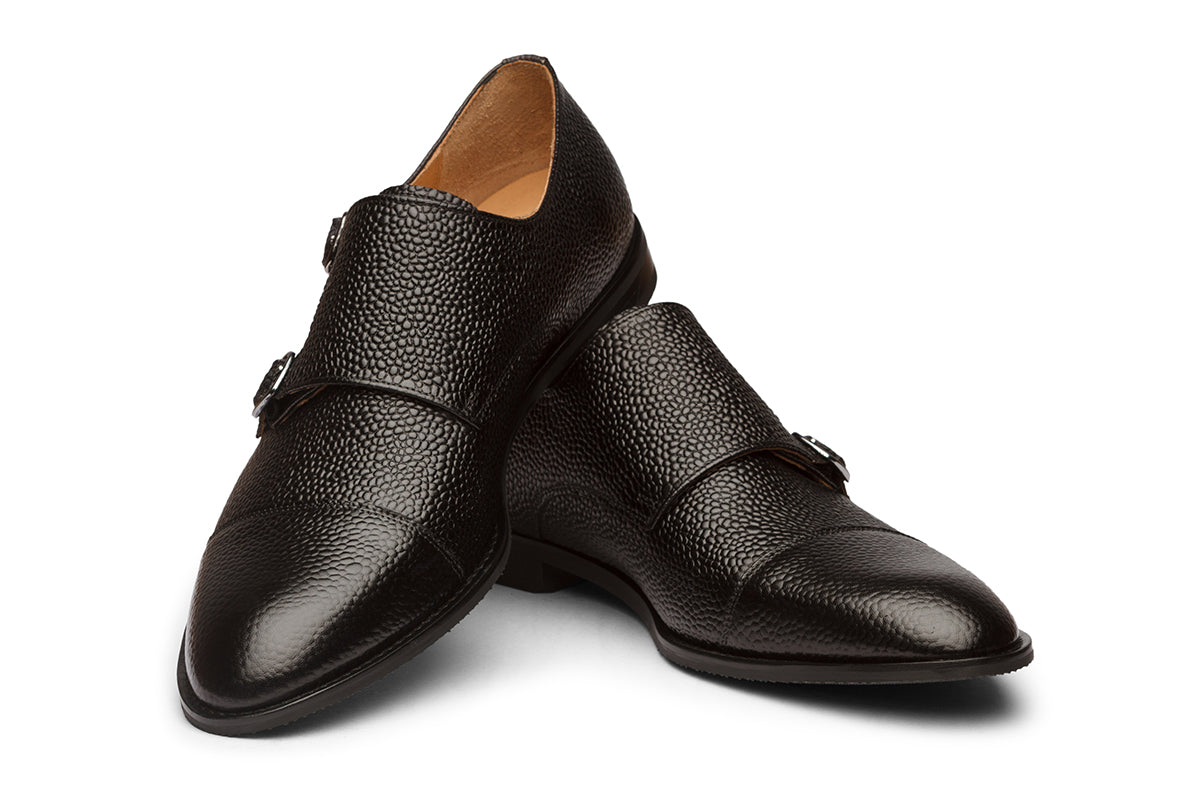 Toecap with Double Strap Monk /B