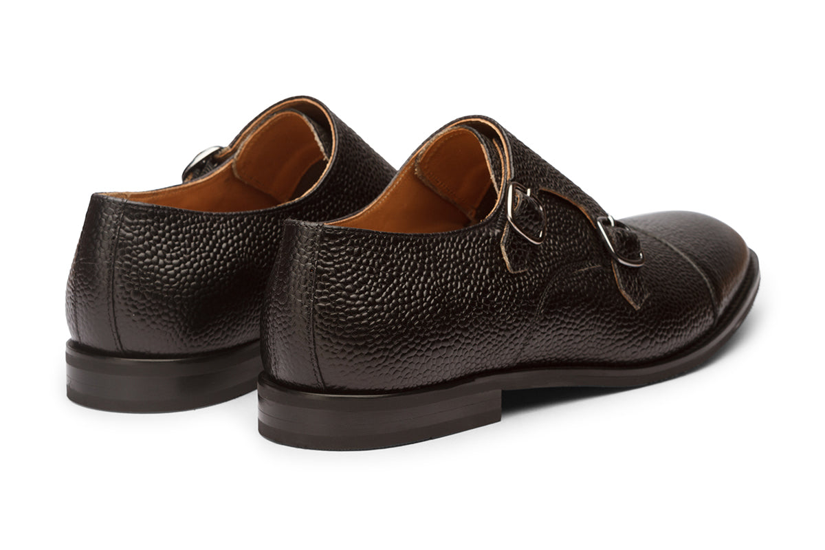 Toecap with Double Strap Monk /B