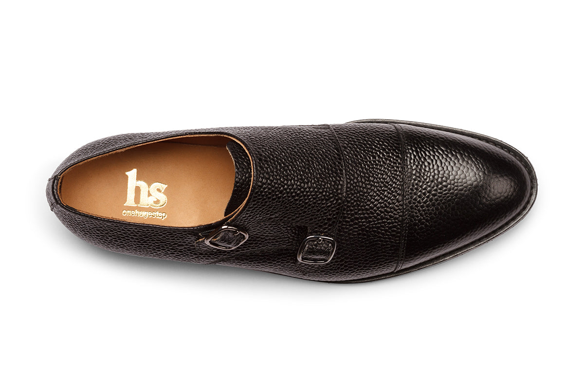 Toecap with Double Strap Monk /B