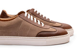 Suede & Smooth Leather combo Oxford Sneaker