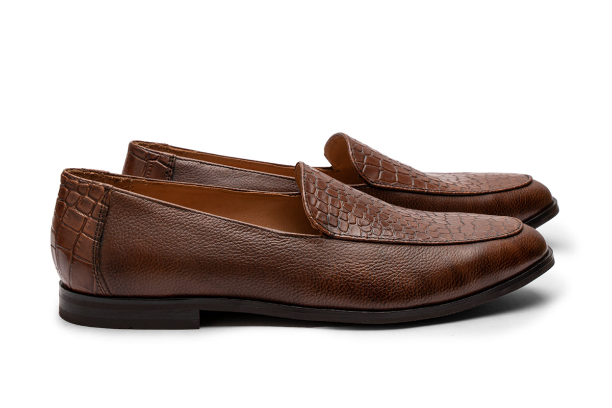 Twin Textured Comfy Loafer/DK Br