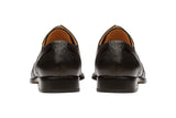 WINGCAP BROGUE WITH MEDALLION – Black