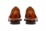 WINGCAP BROGUE WITH MEDALLION – Mid Brown