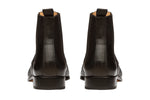 WINGCAP BROGUE BOOT WITH MEDALLION – Black