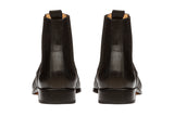 WINGCAP BROGUE BOOT WITH MEDALLION – Black