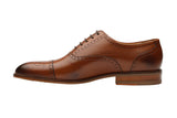 Toecap Brogue Oxford With Medallion -Brown