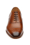 Toecap Brogue Oxford With Medallion -Brown