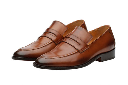 Penny Loafer –Orange Brown