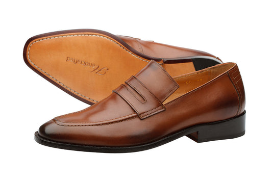 Penny Loafer –Orange Brown