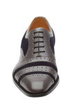 Super Brogue Oxford – Grey & Navy