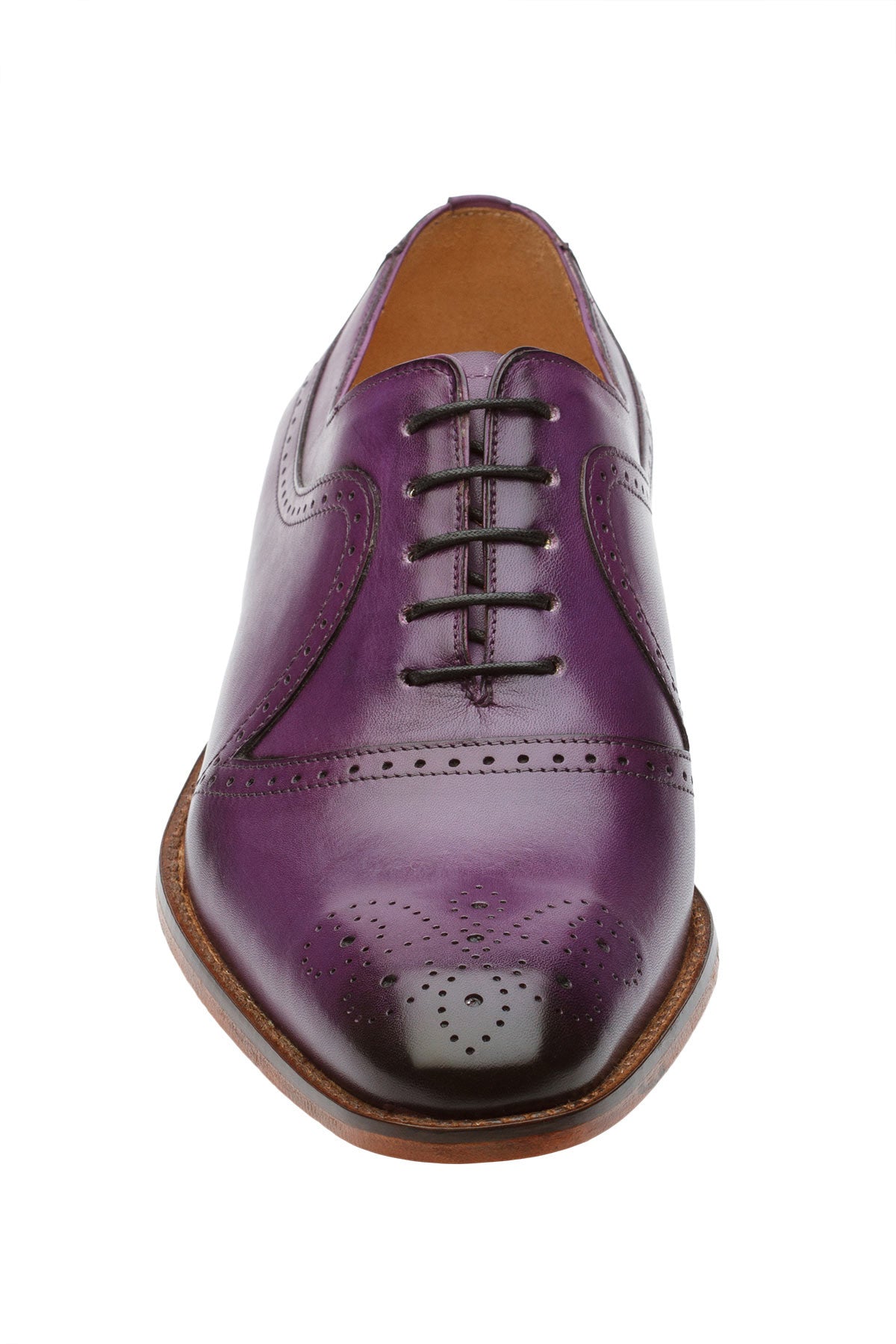 Brogue Oxford With Medallion- Purple