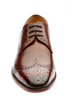 WINGCAP BROGUE DERBY WITH MEDALLION – MEDIUM BROWN