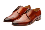 BROGUE SADDLE DERBY – REDDISH TAN