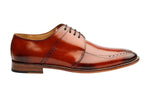 BROGUE SADDLE DERBY – REDDISH TAN