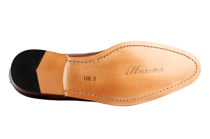 WINGCAP BROGUE PENNY LOAFER – TAN