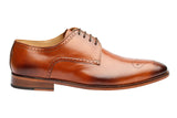 BROGUE DERBY WITH MEDALLION –TAN
