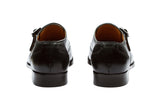 WINGCAP SINGLE STRAP BROGUE MONK – BLACK