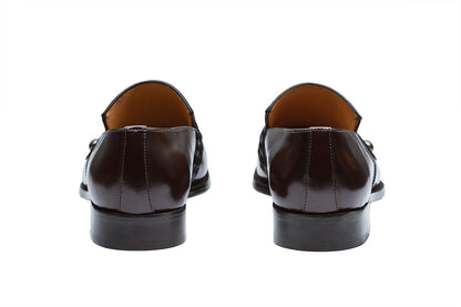 SLIP ON WITH PLEATED SADDLE – BRUSH OFF BURGUNDY