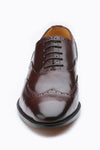 WINGCAP BROGUE OXFORD WITH GIMPING & PLEATING –BURGUNDY