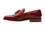 Wingcap Tassel Loafer–Cherry Red