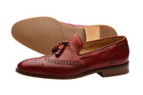 Wingcap Tassel Loafer–Cherry Red