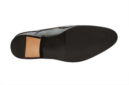 Plain Vamp Derby –Patent Black