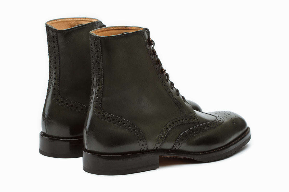 Brogue Boots - Loden