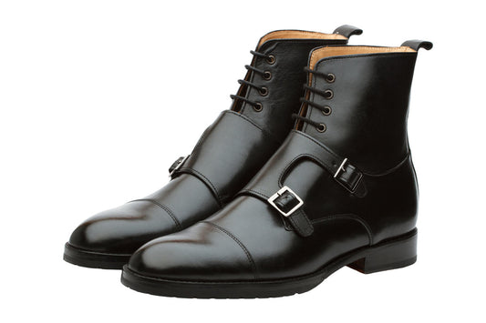 Monk Strap Boots –Black